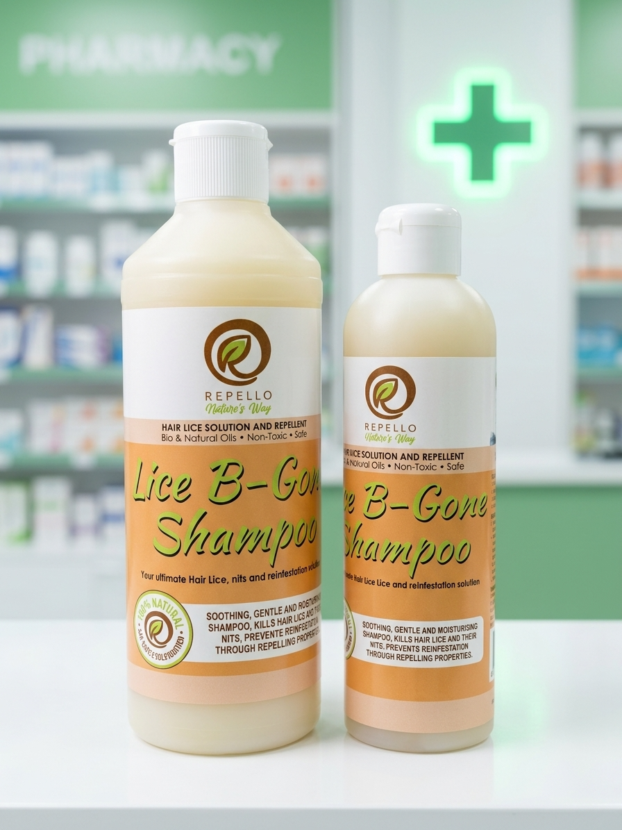 Lice B-Gone Shampoo — Repello natural insect repellent bottle