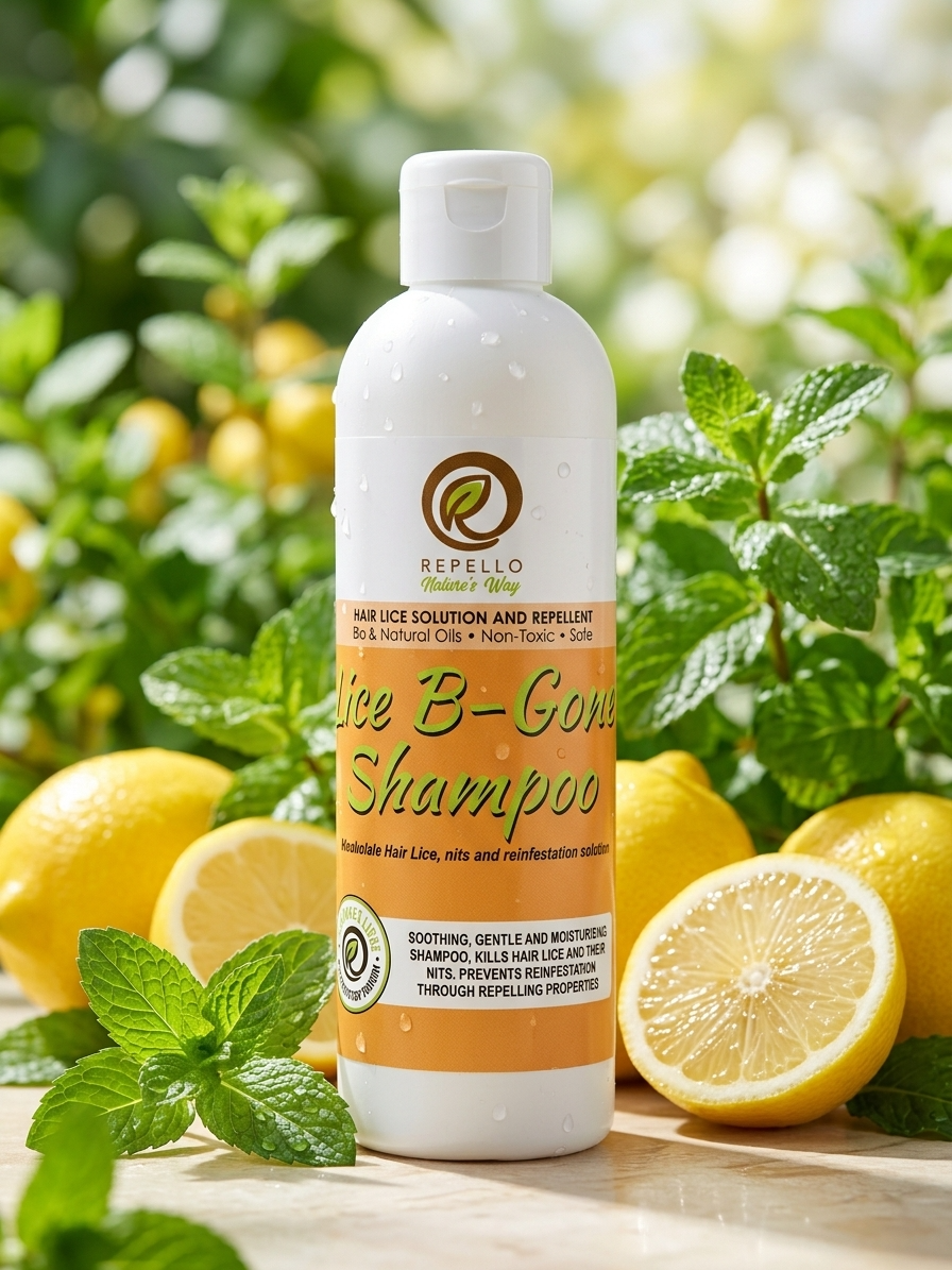 Lice B-Gone Shampoo — Repello natural insect repellent bottle