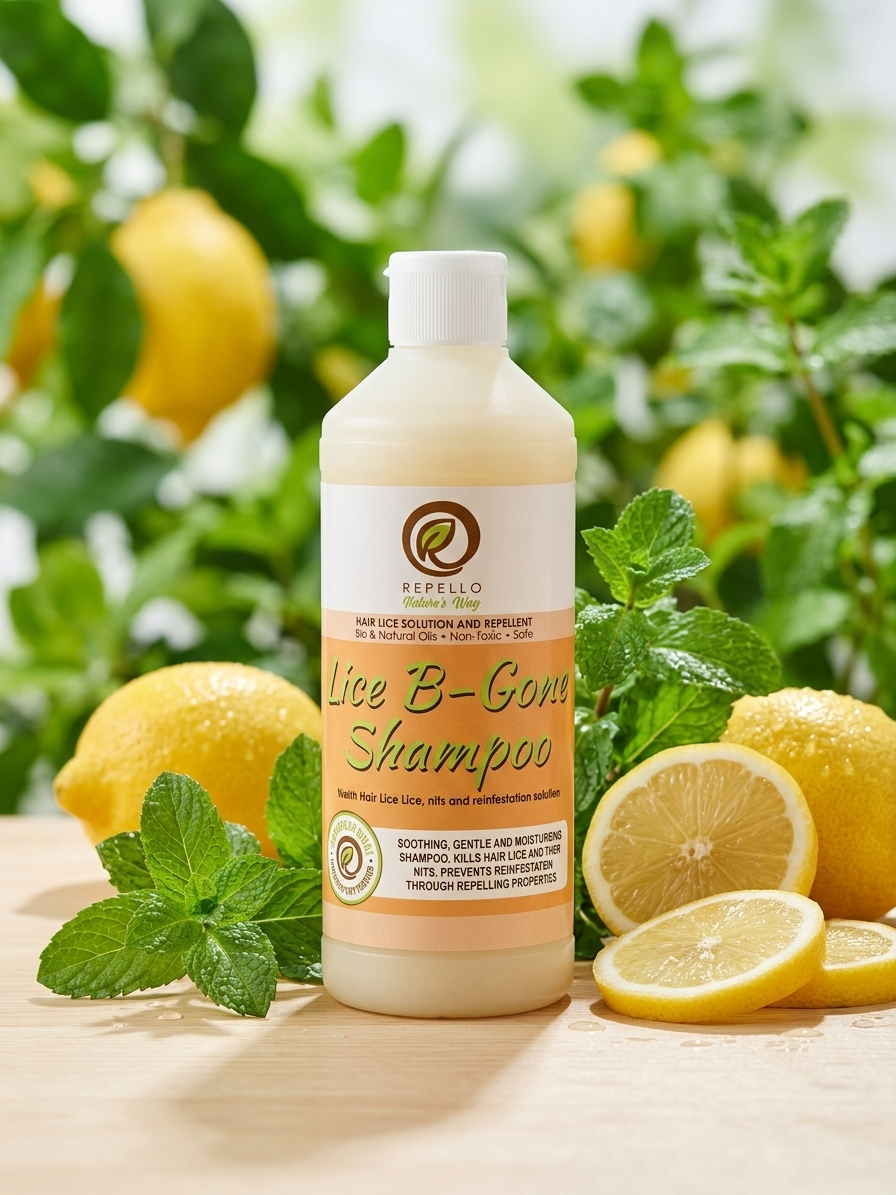 Lice B-Gone Shampoo — Repello natural insect repellent bottle