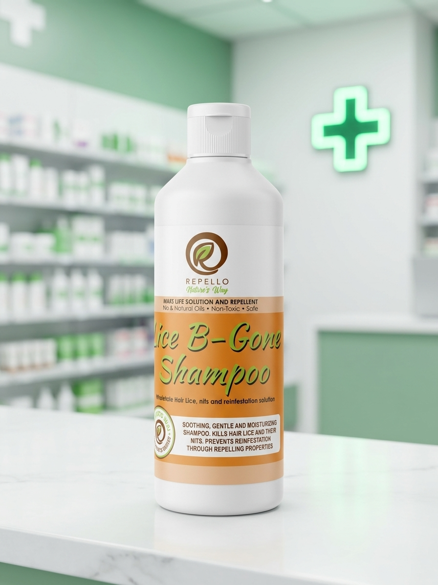Lice B-Gone Shampoo — Repello natural insect repellent bottle